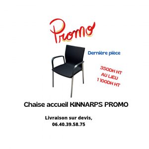 Annonce Chaise accueil visiteur  KINNARPS PROMO noir