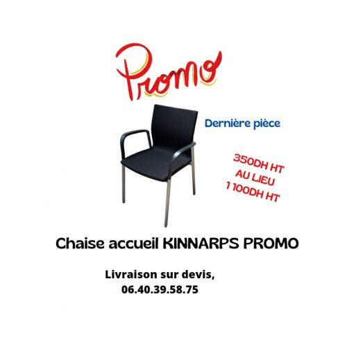 Annonce: Chaise accueil visiteur  KINNARPS PROMO noir