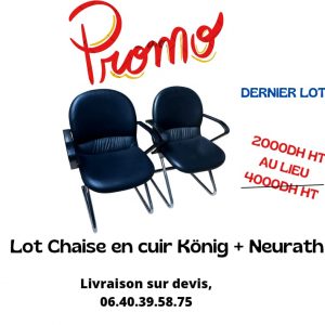 Annonce Ensemble chaise visiteur cuir König + Neurath