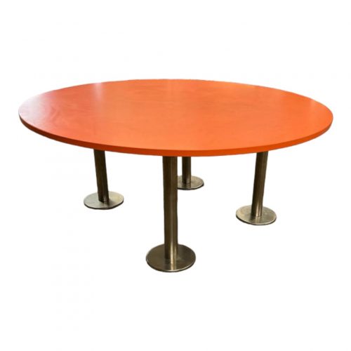 Annonce: Table ronde orange réunion salle de pause Ø 200cm