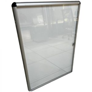 Annonce Vitrine Affichage vitré aimanté aluminium 70x100cm + clé