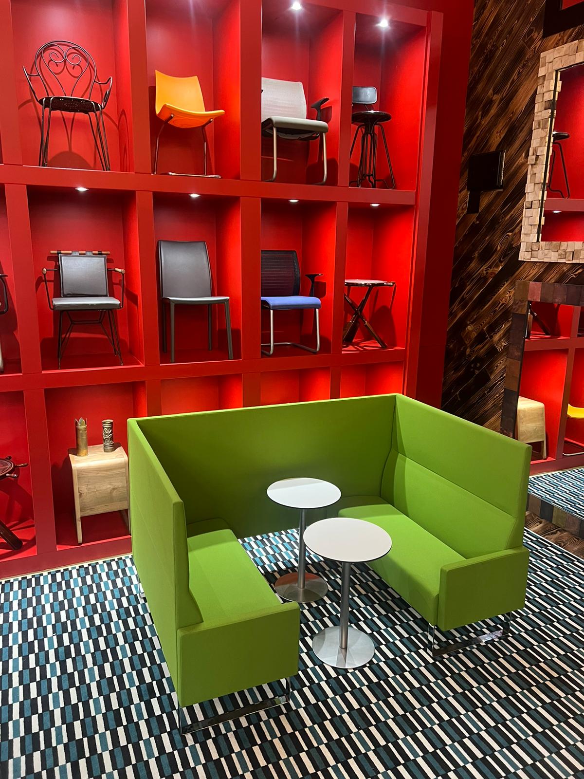 Alcove Banquette acoustique 2/4 personnes Coworking Open Space Materia