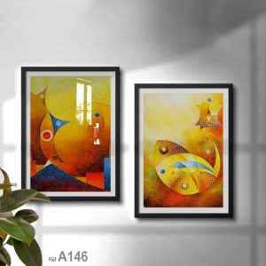 Annonce Beauté des poissons dans la Fluidité de l'eau, Peinture Abstraite aquatique