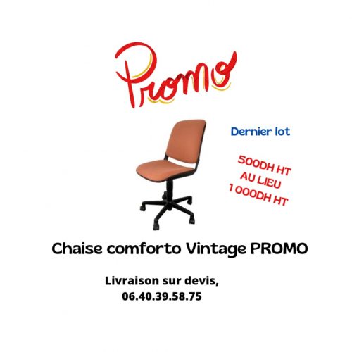 Annonce: Chaise bureau Comforto vintage à roulette