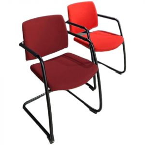 Annonce Chaise de bureau accueil Sesta Q-easy avec accoudoir rouge
