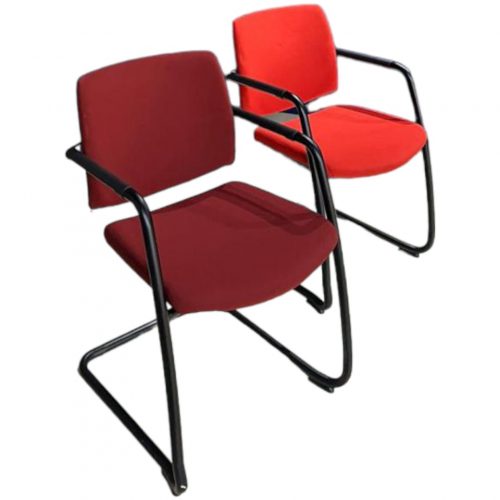 Annonce: Chaise de bureau accueil Sesta Q-easy avec accoudoir rouge