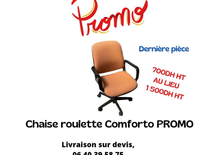 Image annonce: Chaise roulette Comforto vintage promotion