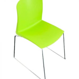 Annonce Chaise visiteur design piètement Traîneau vert