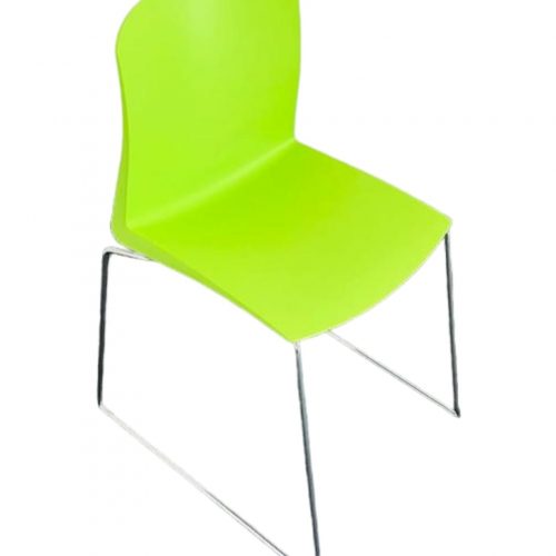 Annonce: Chaise visiteur design piètement Traîneau vert