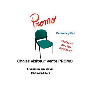 Annonce Chaise visiteur verte promotion