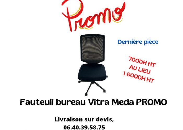Image annonce: Fauteuil bureau Vitra léger défaut tissu Promo