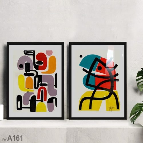 Annonce: Tableau Abstrait fine art vendu au Maroc,cadre Ikea prix pas cher