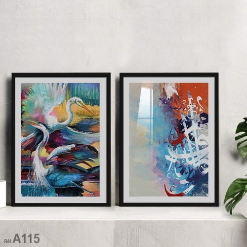 Annonce: Tableaux décoratifs des oies en Art peinture plastique لوحات طيور اللقلق