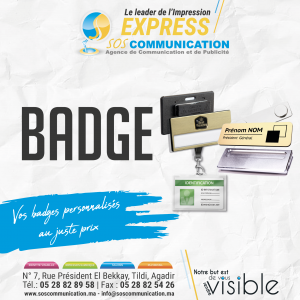Annonce Badge persnnalisé