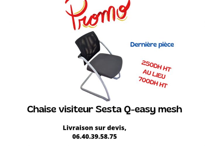 Image annonce: Chaise visiteur Sesta Q-easy mesh promo