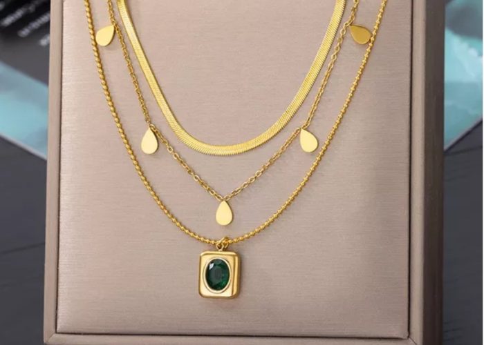 Image annonce: Collier acier inoxydable 3en1
