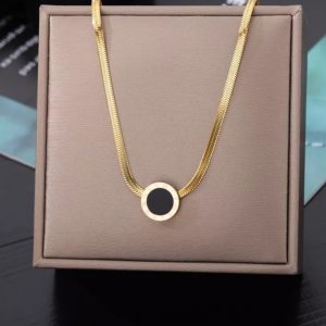 Annonce Collier acier inoxydable perle noir
