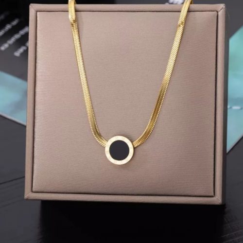 Annonce: Collier acier inoxydable perle noir