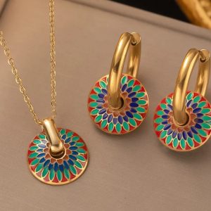 Annonce Ensemble Collier acier inoxydable éclatant
