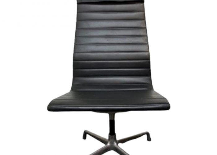 Image annonce: Fauteuil vitra ea 119 Charles EAMES en cuir Noir avec appui tête