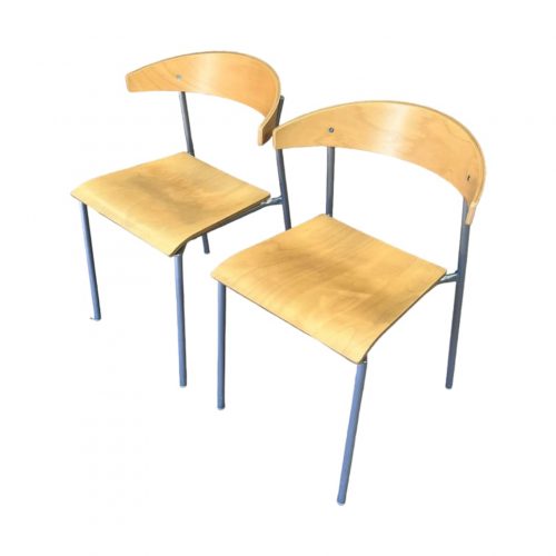 Annonce: Lot chaise visiteur kinnarps en bois