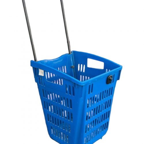 Annonce: Panier sur roulettes XXL 52L empilable magasin chariot