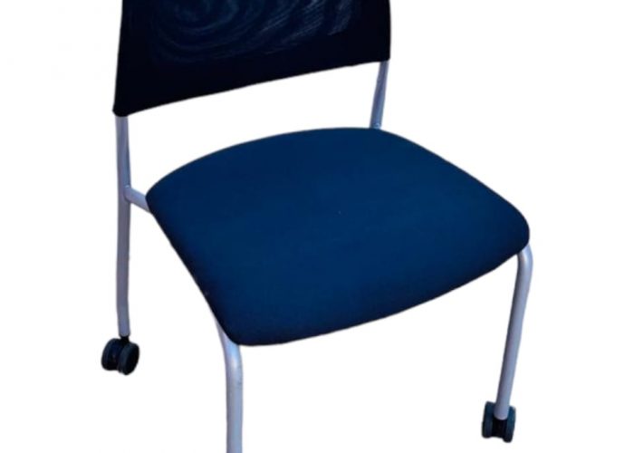 Image annonce: Chaise visiteur à roulette Magencia tissus