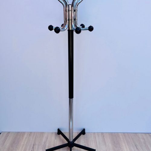 Annonce: Porte manteau 12 patères noir chromé pro piétement étoile