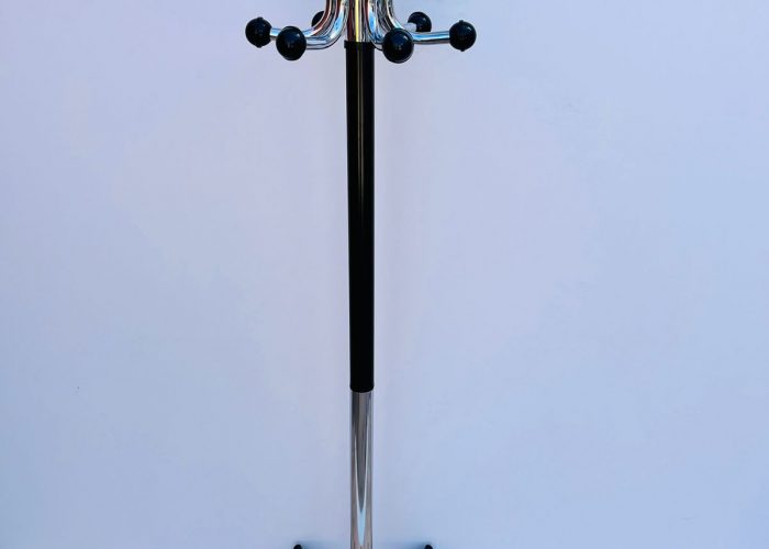 Image annonce: Porte manteau 12 patères noir chromé pro piétement étoile