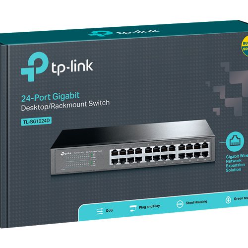 Annonce: TP-Link TP-Link TL-SG1024D Switch 24 Ports Gigabit (Bureau/Rackable, Boîtier Métal)