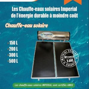 Annonce chauffe eau solaire marque Imperial