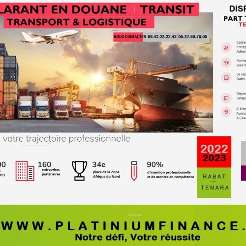 Annonce: DOUANE TRANSIT - DECLARANT EN DOUANE- FULL & PART TIME