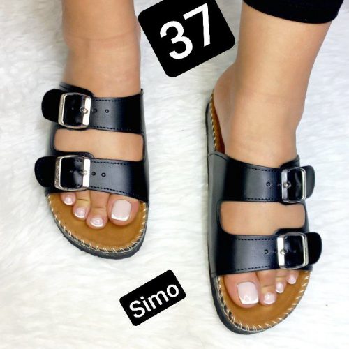 Annonce: Sandales femme ceintures noires - صنادل نسائية بأحزمة سوداء