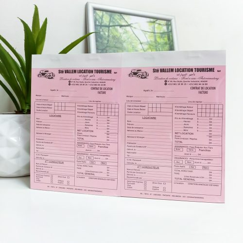Annonce: Vos carnets et reçu différents modèles
