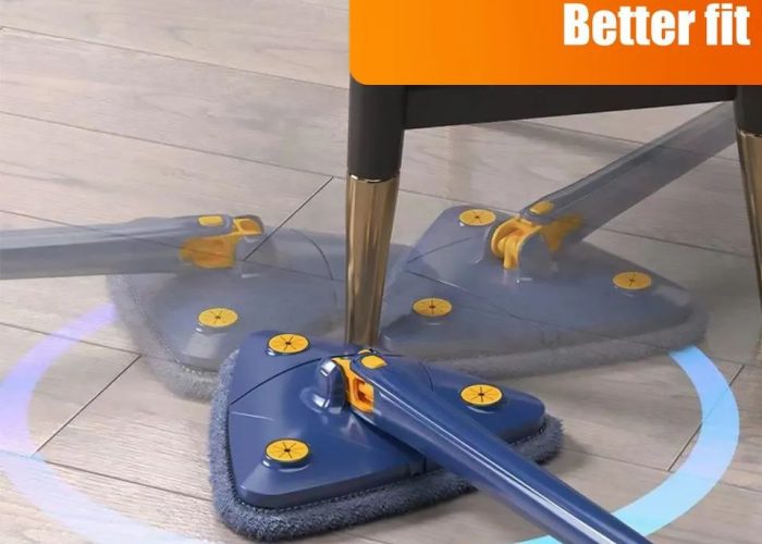 Image annonce: 360° Rotatable Triangle Extended Mop الممسحة المثلثة الممتدة والقابلة للدوران