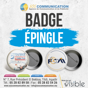 Annonce BADGE ÉPINGLE