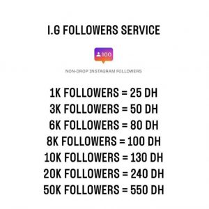 Annonce FOLLOWERS INSTAGRAM
