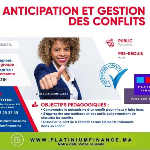 Annonce: FORMATION PRATIQUE- ANTICIPATION ET GESTION DES CONFLITS