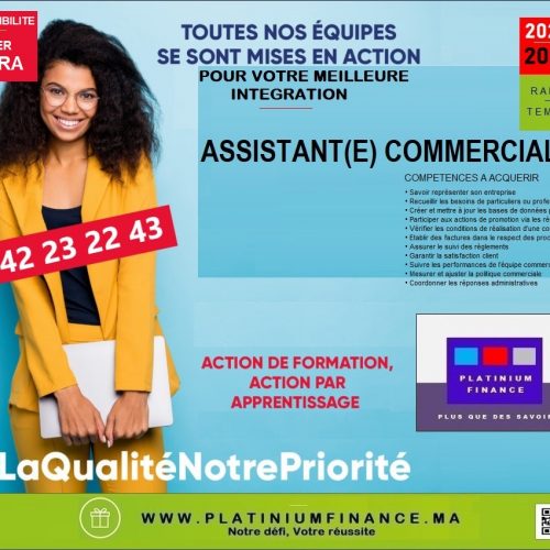 Annonce: FORMATION PRATIQUE ASSISTANT COMMERCIAL