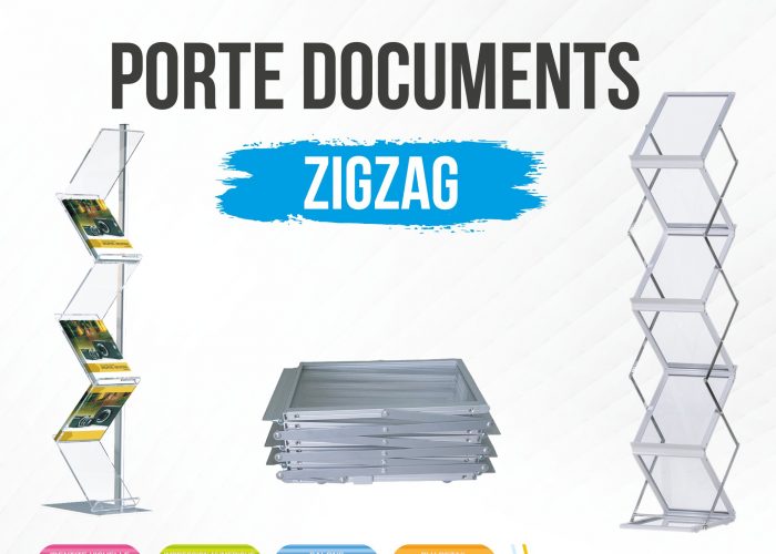Image annonce: Porte documents zigzag