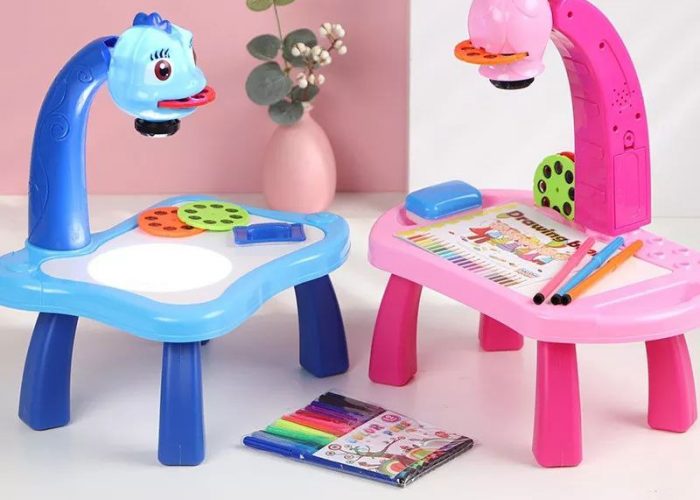 Image annonce: Table de dessin avec Projecteur Table de peinture créative Accessoires de dessin