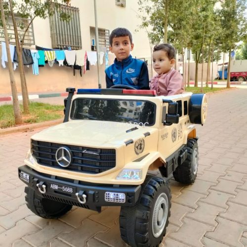 Annonce: Voiture Police pour enfants Mercedes عجلات ذات 12 فولت سيارة بسيطة الأطفال ركوب كهربائي