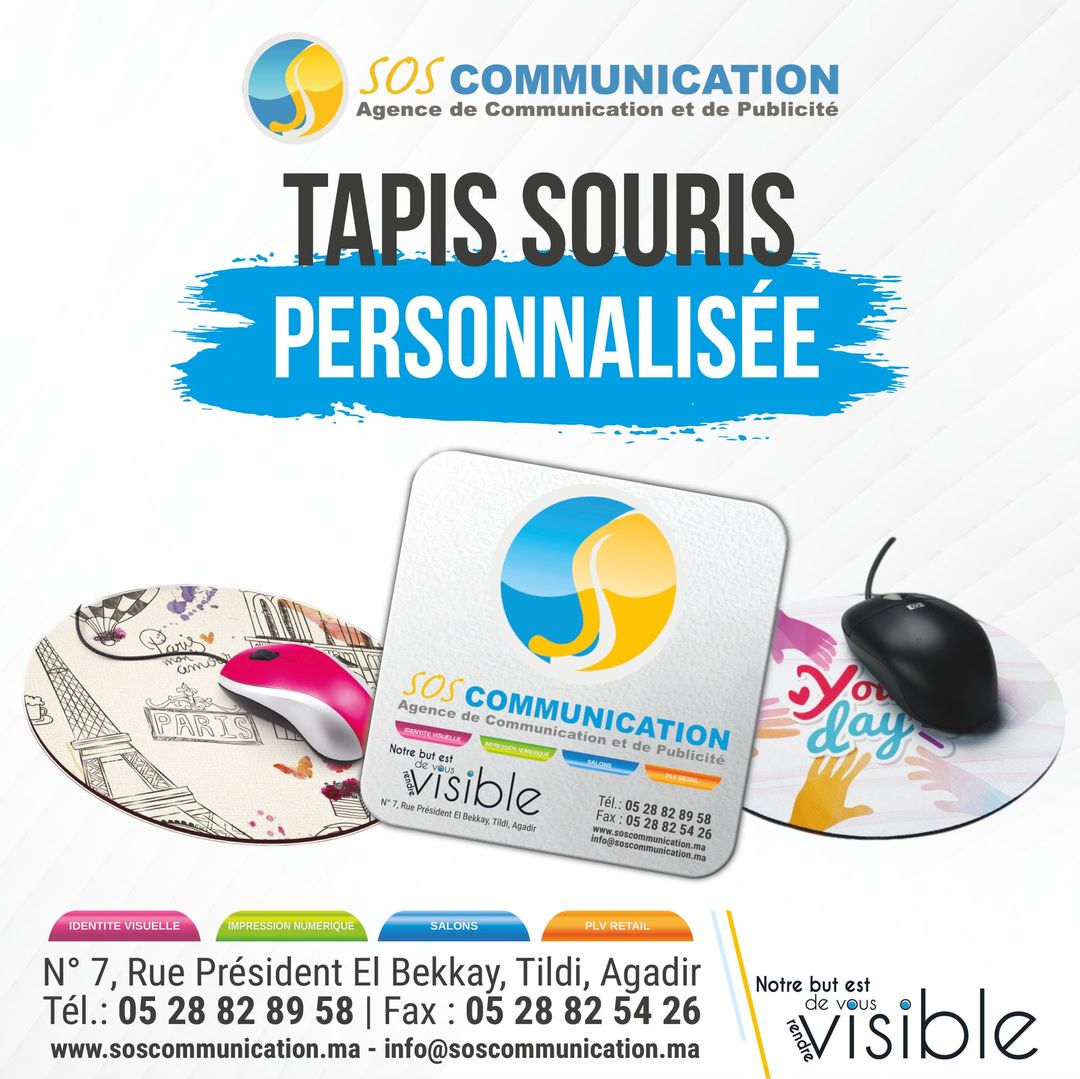 Tapis Souris Personnalisé - Tapis Souris Publicitaire