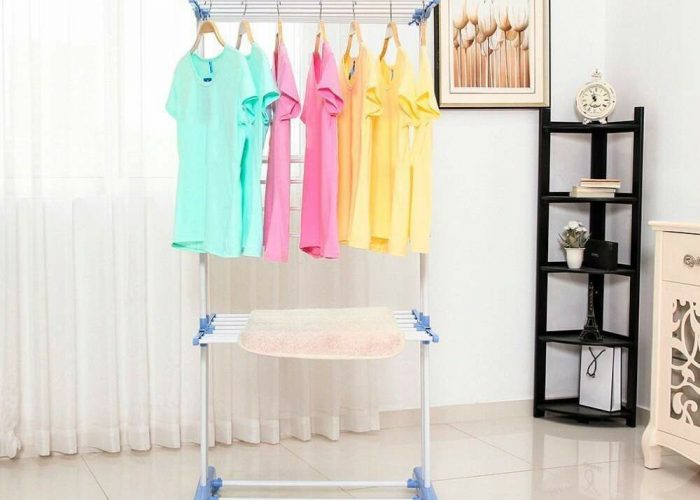 Image annonce: 4 Tiers Adjustable Clothes Rack Clothing Clothes