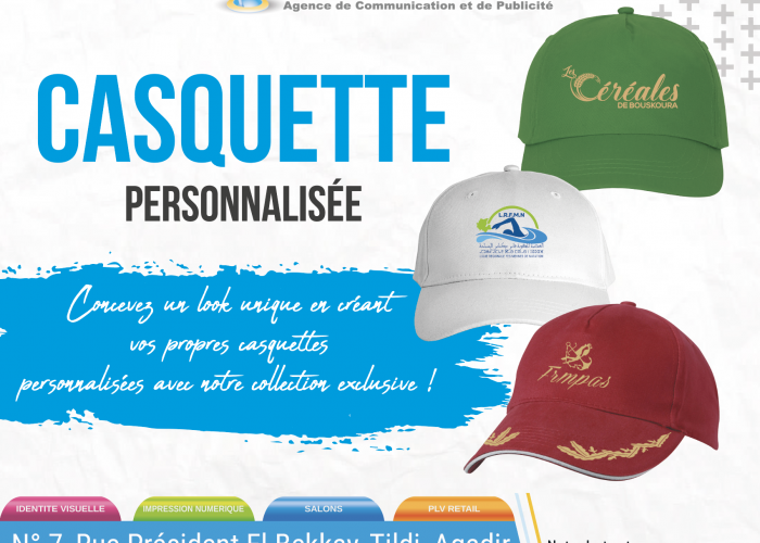 Image annonce: Casquette personnalisée