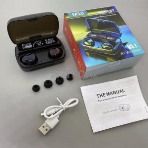 Annonce écouteur sans fils m10 + power bank