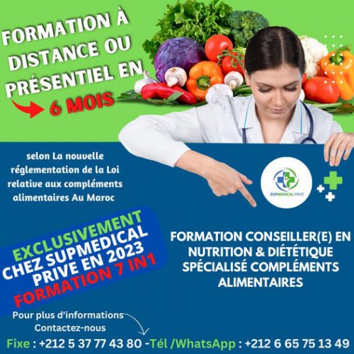 Annonce: formation nutrition et diététique