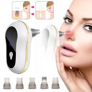 Annonce Nettoyeur de points noirs pour le visage - 3 modes d'aspiration - 5 têtes
