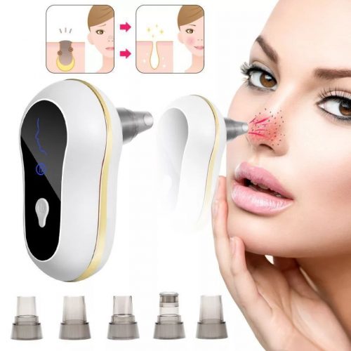 Annonce: Nettoyeur de points noirs pour le visage - 3 modes d'aspiration - 5 têtes