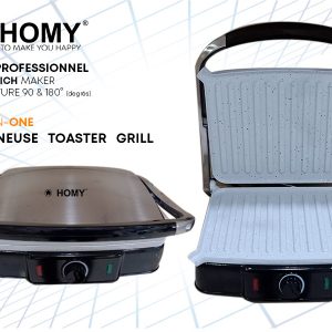 Annonce Panini Grill Toast 3IN1 Turbo Granit 2200W Pro Antiadhésive Barbecue sans huile sans beurre